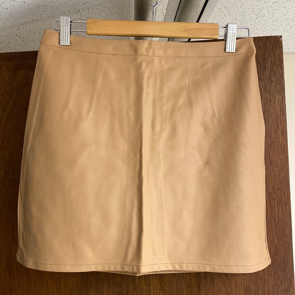 Forever 21 tan suede skirt